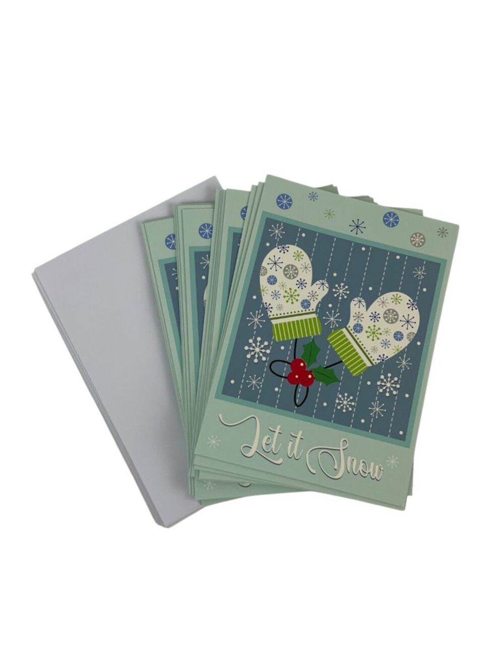 Let It Snow Holiday Christmas Cards Set Of 17 With Envelopes